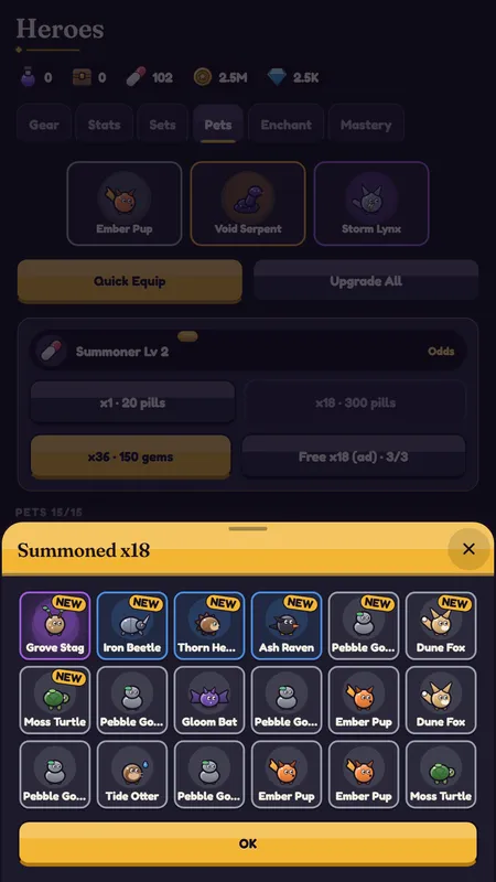 Opening a chest